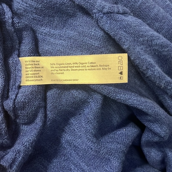 Eileen Fisher line and cotton short sleeve sweater L - Picture 5 of 6